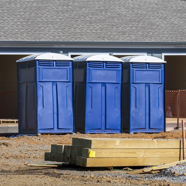 is there a specific order in which to place multiple porta potties in Bush IL